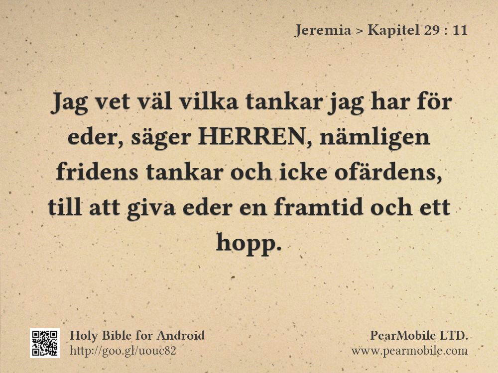 Jeremia, Kapitel 29:11